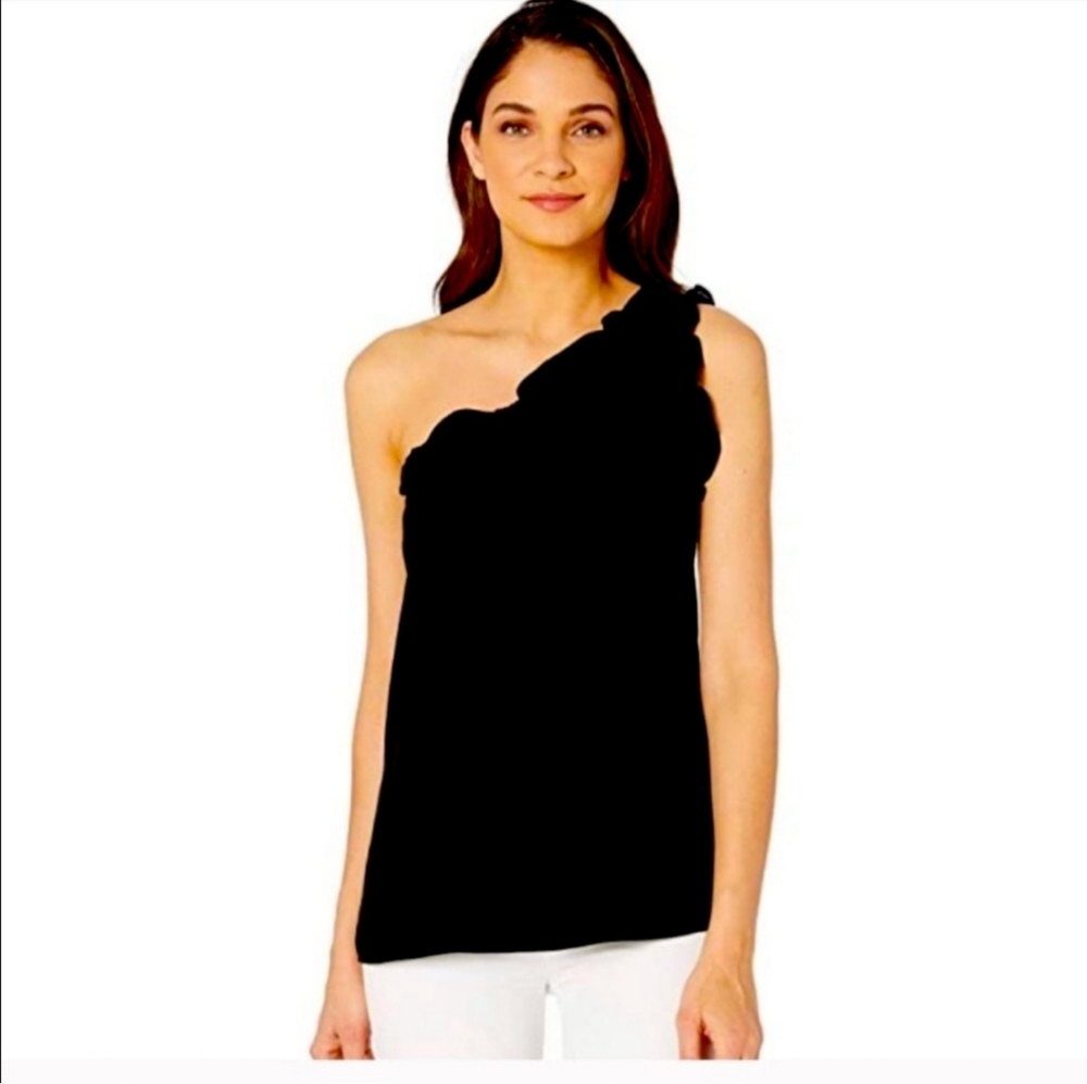 Show Me Your Mumu Ulani Black One Shoulder Top Size S